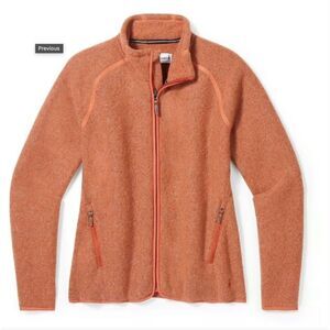 Smartwool Hudson Trail Fleece Full Zip Sweater Jacket Women’s L New